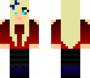 blond girl with bow