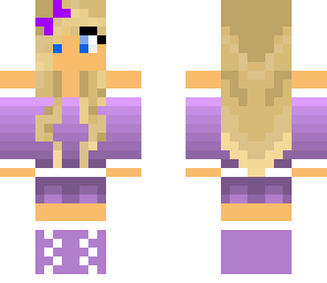 purple ombre girl