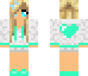mint green heart