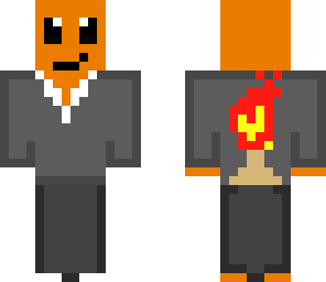 charmander in a suit