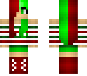 green and red girl