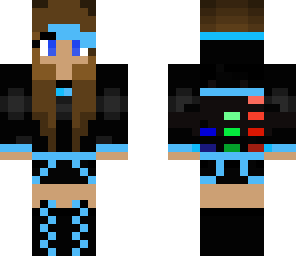 blue dj girl