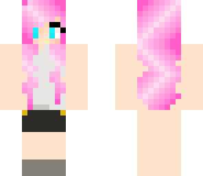 pink hair girl