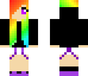 rainbow-haired girl
