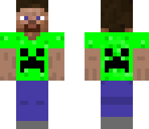 steve with creeper shirt