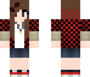 benja red and black bow girl