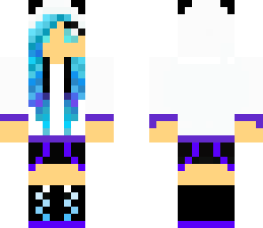 cute blue haired girl