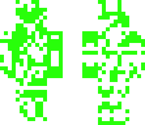 green randomly placed pixels 2