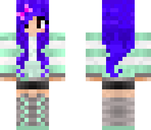 purple hair girl