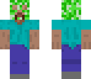 steve with creeper face