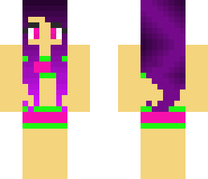 purple cute surfer girl