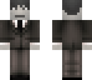 black and white person