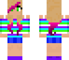 cute colorful girl