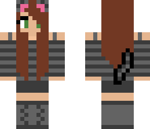 grey cat girl