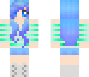 blue hair girl