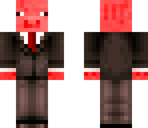 tuxedo pig - red