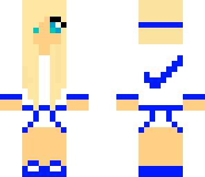 blue nike girl