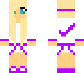 purple nike girl