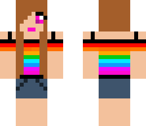teenage rainbow girl