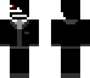 creepy man with red eyes