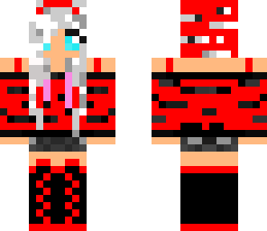 cute white hair cat girl