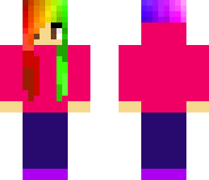 rainbow cool girl