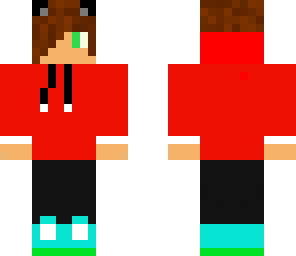 red hoodie w mouse ears