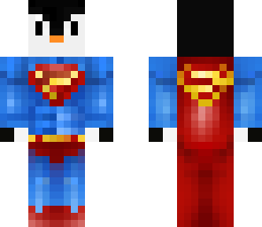 penguin in superman costume