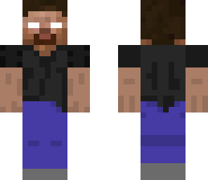 herobrine - black and purple clothing set