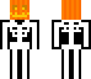 pumpkin hat skeleton