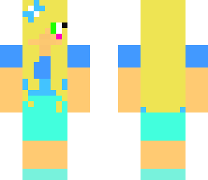 girl with blue dress