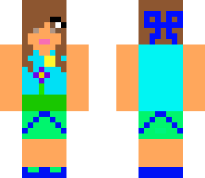 edited me in summer as minecraft girl