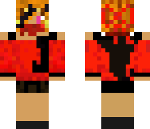 red theme girl