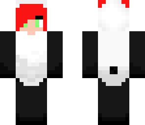 panda boy red hair