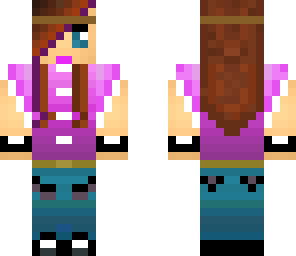 cute purple girl