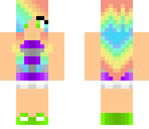 sexy rainbow teenager- ready for summer