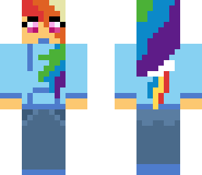 human rainbow dash