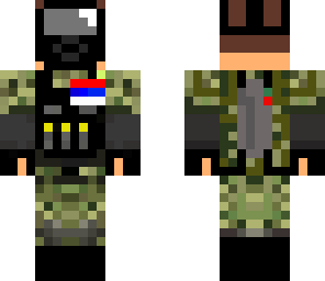 serbian gasmask army