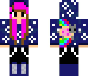 nyan cat girl dyed