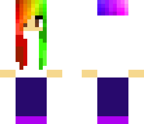 rainbow cool girl edit