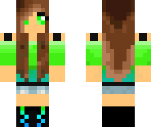 cute green girl