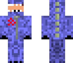 blue dinosaur man