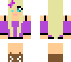 purple summer girl