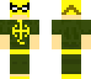 iron fist in iron fist mask | Minecraft Skin