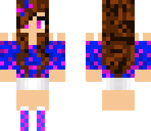 magenta-blue girl
