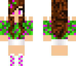 magenta-green girl