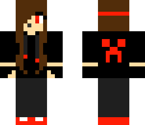 cool girl in red