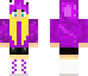 girl in purple sweater