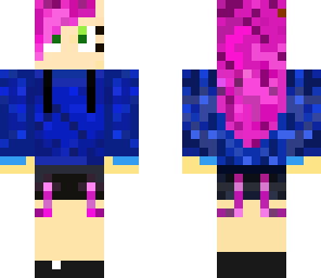 pink hair girl