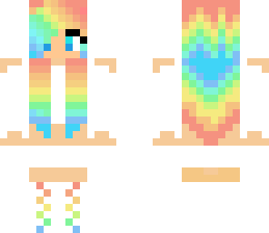 edited rainbow haired girl